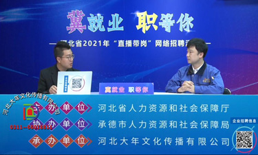河北省2021年“直播帶崗”網(wǎng)絡招聘活動承德站